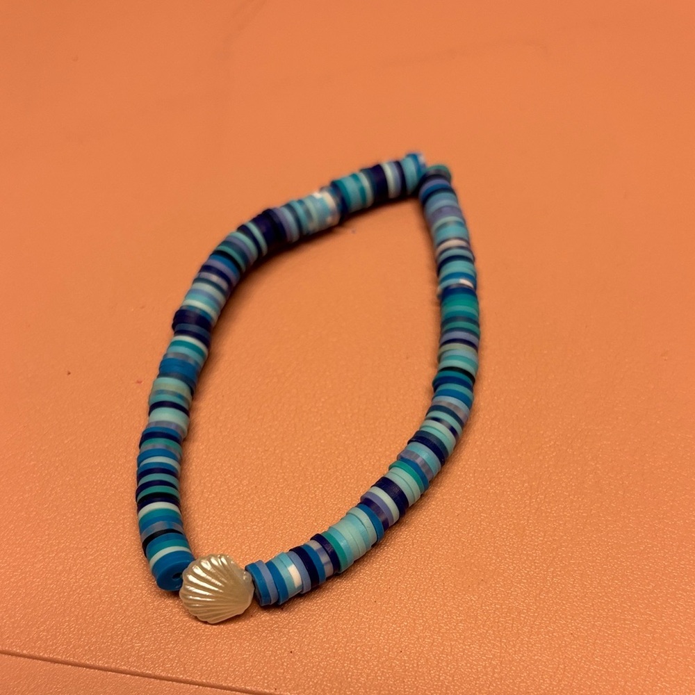 Blue and Silver Beaded Bracelet
